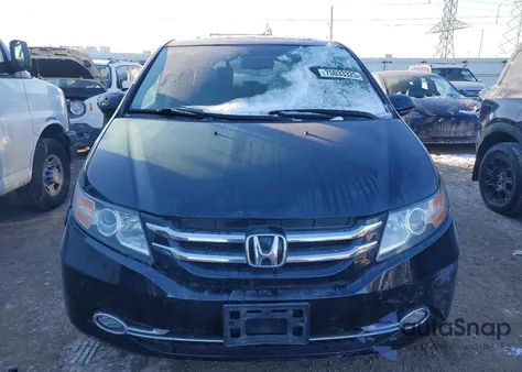 2014 Honda Odyssey Touring from USA, damaged, VIN 5FNRL5H91EB028056